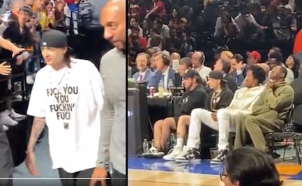 Peso Pluma se sentó junto a Scottie Pippen para ver la NBA en México