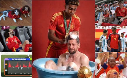 Memes invaden redes tras el título mundial de España y el llanto de Lionel Messi