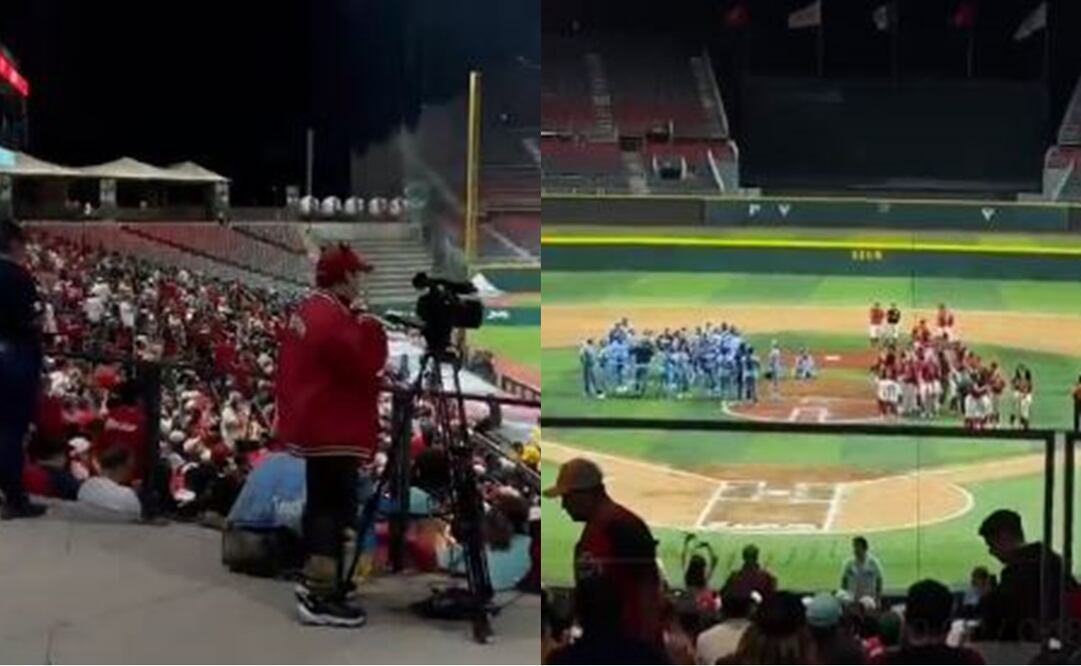 Así se vivió el sismo de 5.5 grados en el Estadio Alfredo Harp Helú; esto sucedió durante la semifinal de la LMS - Fotos: Saúl Cano/EL UNIVERSAL