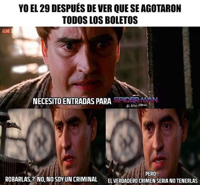 Los 10 mejores memes de “Spider-Man: No Way Home” y su fallida preventa