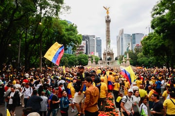 Mundial 2026: Afición de Colombia arma fiesta en el Ángel de la Independencia, previo a su debut ante Uzbekistán 