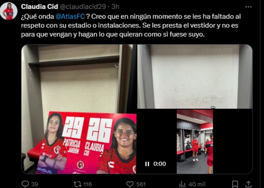 Jugadoras de Xolos Femenil acusan maltrato de sus vestidores al Atlas