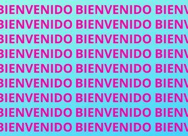 Solo una mente muy genial puede encontrar la palabra BIENVENIDA en solo 5 segundos