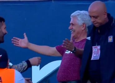 Gignac y Tuca Ferretti tuvieron emotivo reencuentro antes del Atlético de San Luis vs Tigres