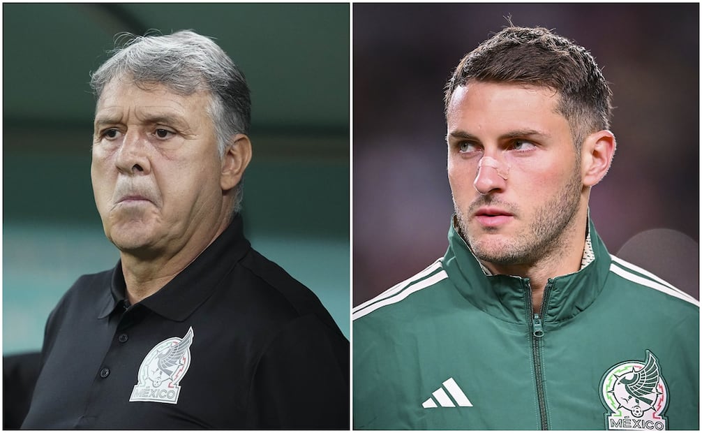 Gerardo Martino en el Mundial y Santi Giménez con México / FOTOS: Imago7