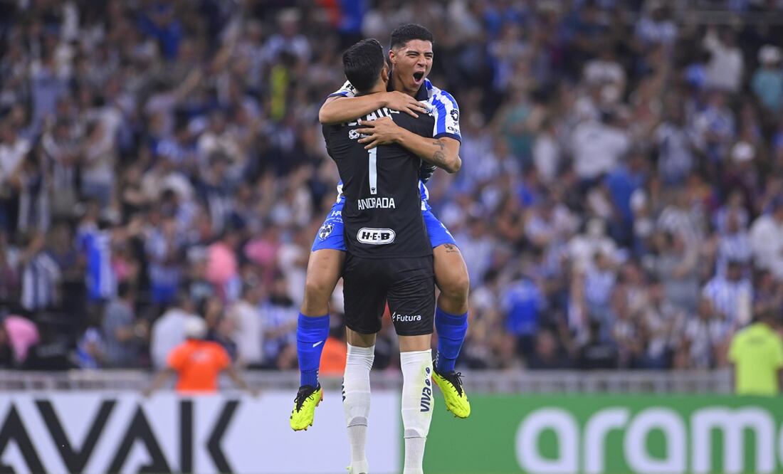 Jugadores de Rayados festejando contra el Inter de Miami / FOTO: Imago7