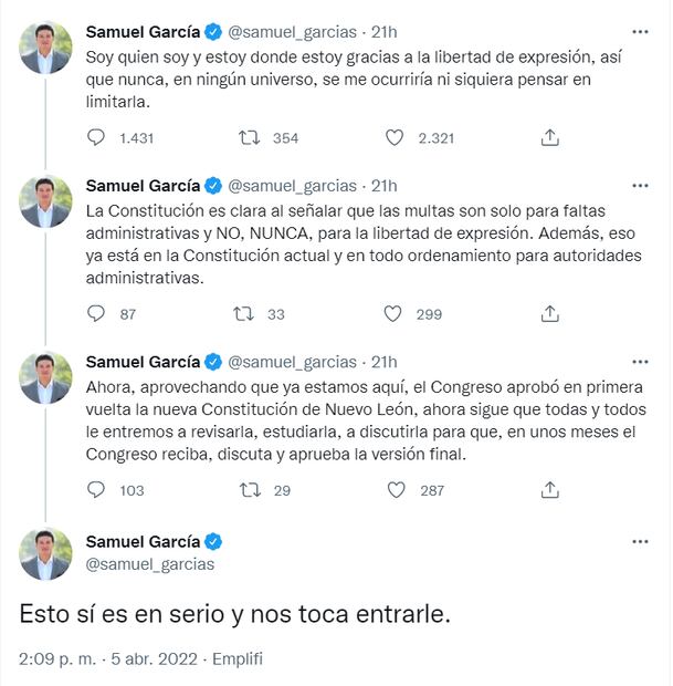 10 memes de Samuel García como el nuevo “dictador” de Nuevo León