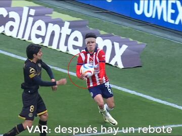 Comisión de Árbitros explica por qué invalidaron el gol de Pavel Pérez en el Chivas vs Toluca