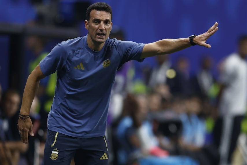 Lionel Scaloni con la selección de Argentina, durante la Copa del Mundo de 2026 - Foto: EFE
