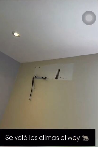La dueña de la casa denunció que se robaron los aires acondicionados. Foto: Especial