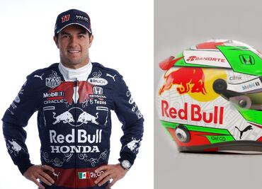 El traje y casco muy mexicanos que “Checo” Pérez usará en el GP de México 2021
