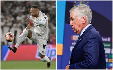 Neymar está en peligro de no ser convocado al Mundial tras no brillar ante Carlo Ancelotti