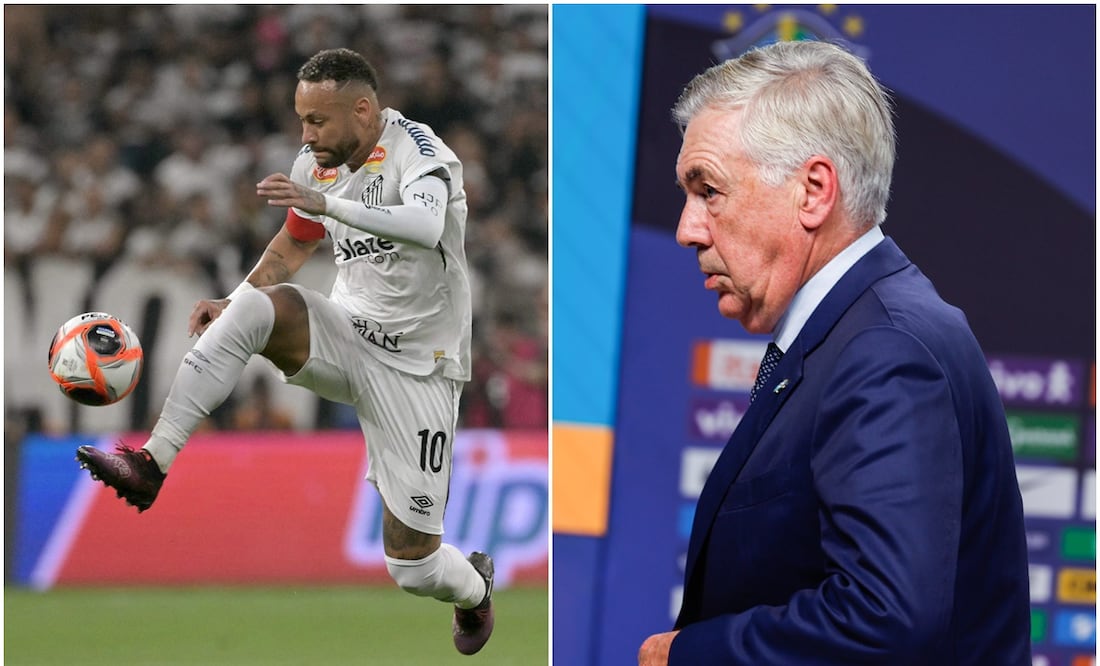 Neymar y Carlo Ancelotti Foto: AFP / EFE
