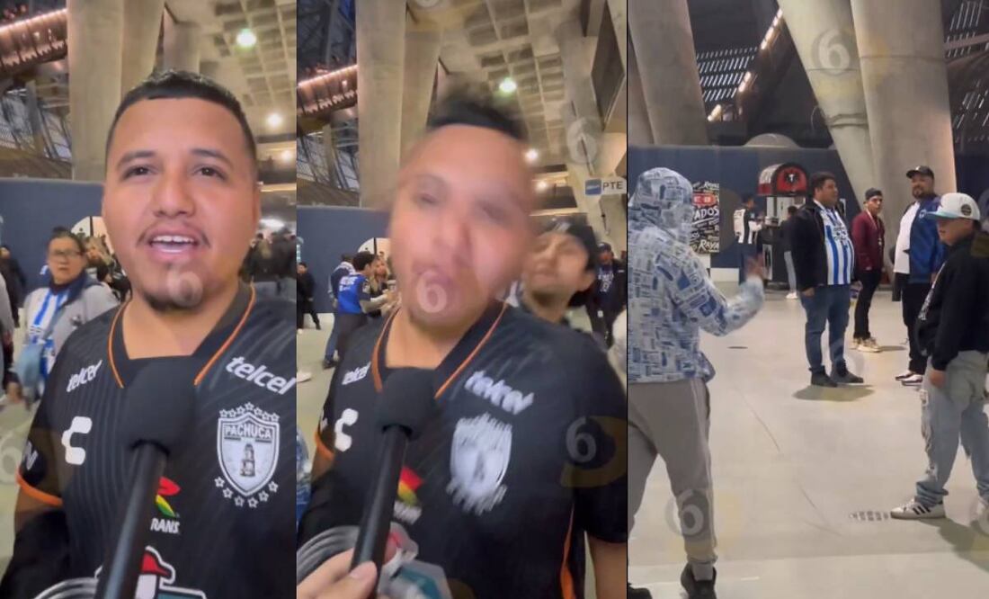 Un aficionado de los Rayados terminó más que molesto. Foto: Especial.