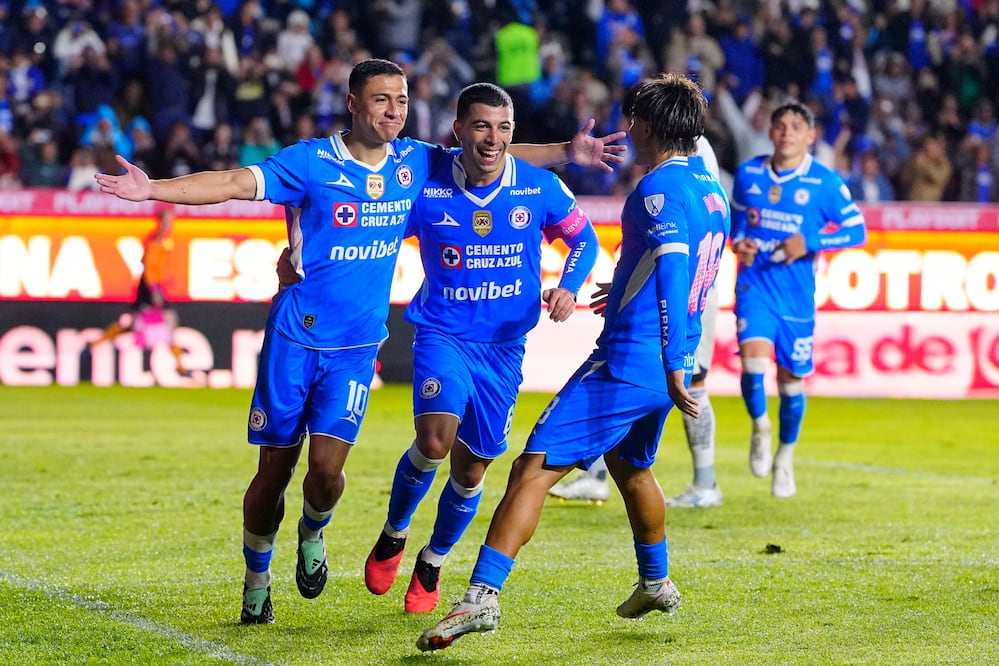 Cruz Azul en festejo de gol, durante la fase regular del torneo Apertura 2026 - Foto: Imago7