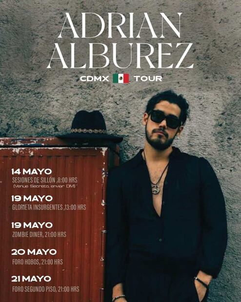 Adrian Alburez trae su “Mala Costumbre” a la CDMX
