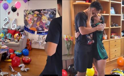 Alana Flores y el festejo con temática de Pokémon y Naruto para Sebastián Cáceres; así fue la sorpresa