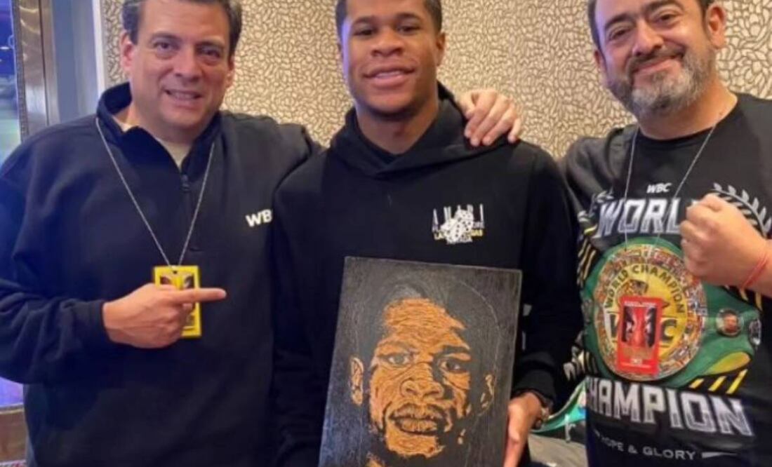 Mauricio Sulaimán resaltó el respeto a Davin Haney.  Foto: wbcmoro.