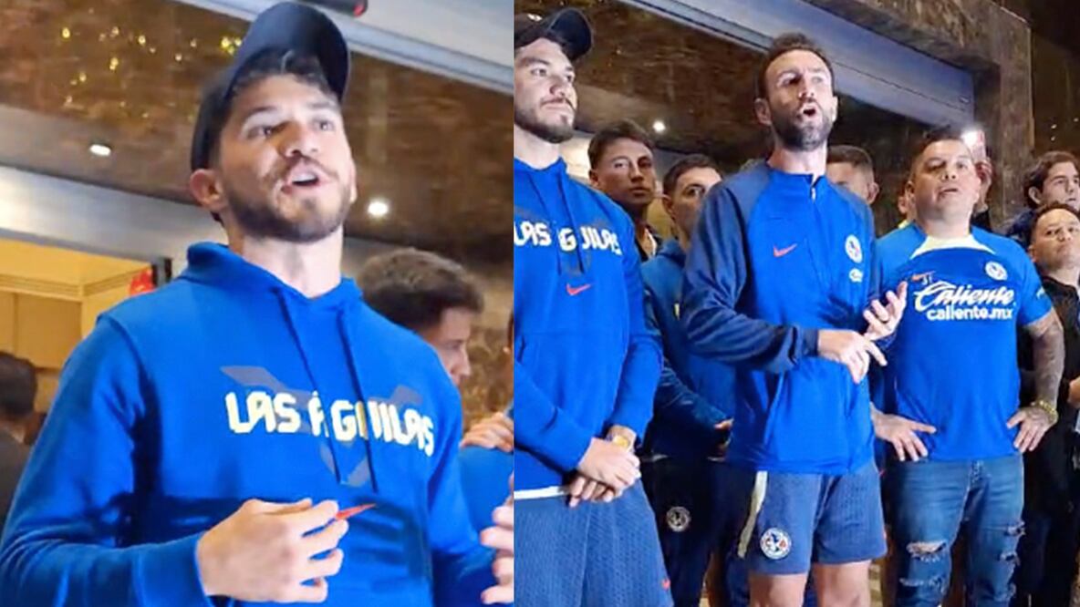 Henry Martín y Miguel Layún en la serenata americanista / FOTOS: El Universal