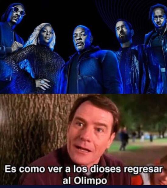 Los 10 mejores memes del show de medio tiempo del Super Bowl 2022