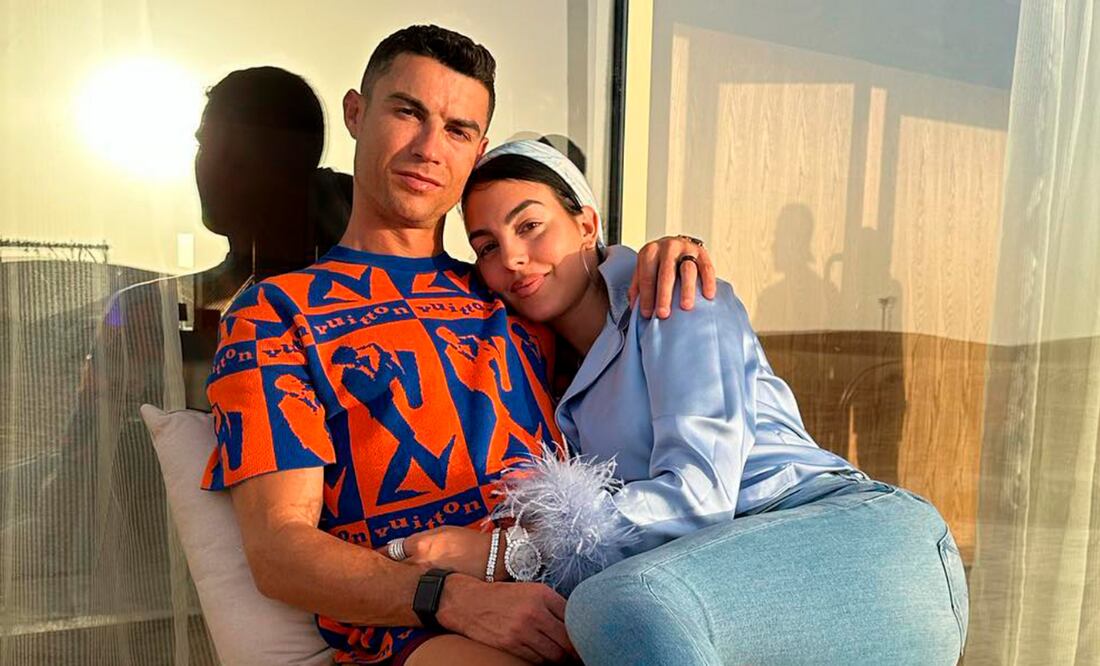 Georgina Rodríguez y Cristiano Ronaldo. Fuente: Instagram @georginagio