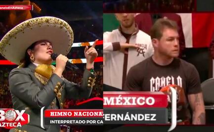Canelo Álvarez: así reaccionó cuando escuchó a la nieta de Vicente Fernández cantar mal el himno 