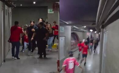 Gilberto Mora tiene que salir corriendo y escoltado del estadio Caliente; así abandona la estrella mexicana el inmueble