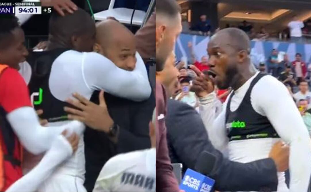 Thierry Henry y Cecilio Waterman protagonizan un emotivo momento - Foto: Especial