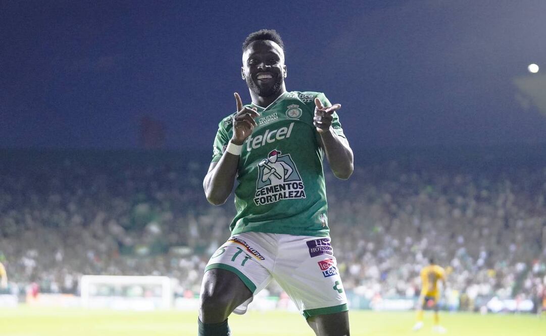 John Steven Mendoza, con un sorpresivo gol, le dio el triunfo al León ante Tigres. Foto: Imago7