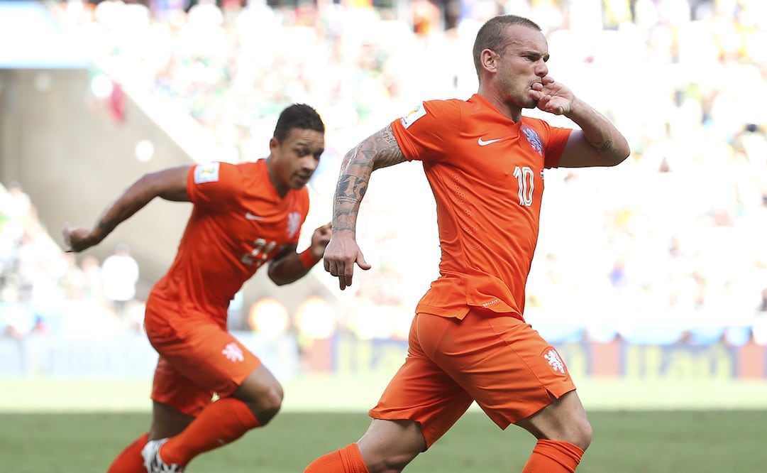 Wesley Sneijder recordó el duelo frente México en Brasil 2014 / Foto: Imago7