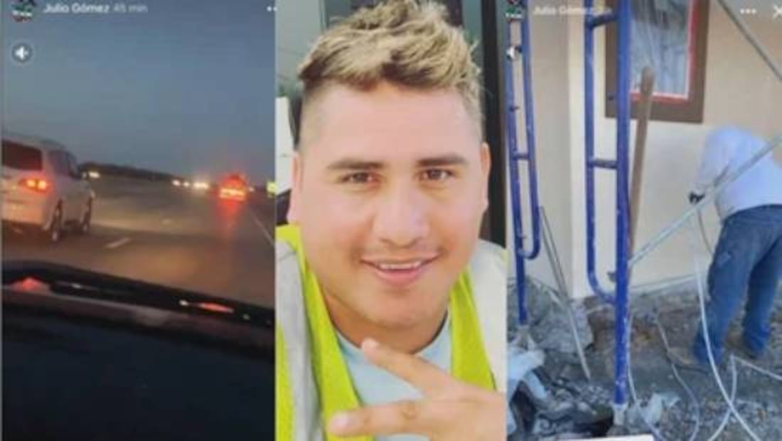 Julio Gómez presumió que trabaja como obrero en Estados Unidos. Foto: Especial