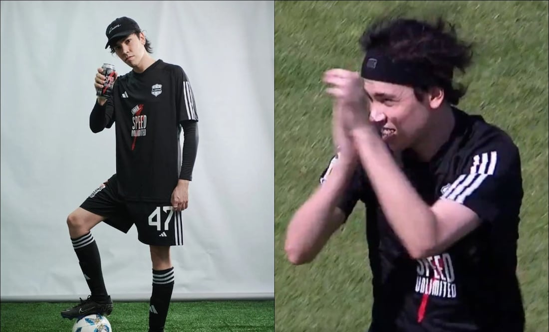 El influencer 'Spreen' debutó como futbolista profesional con el Deportivo Riestra. FOTOs: Especiales