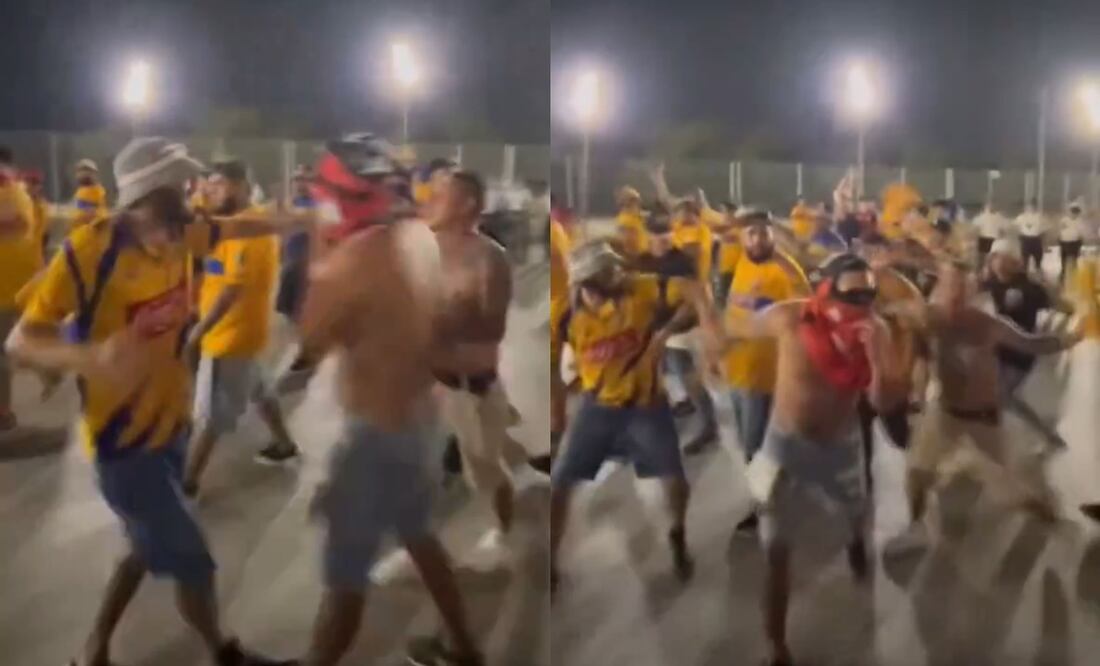 Los Libres y Lokos buscaron pelearse al final del Clásico Regio / Foto: Especiales