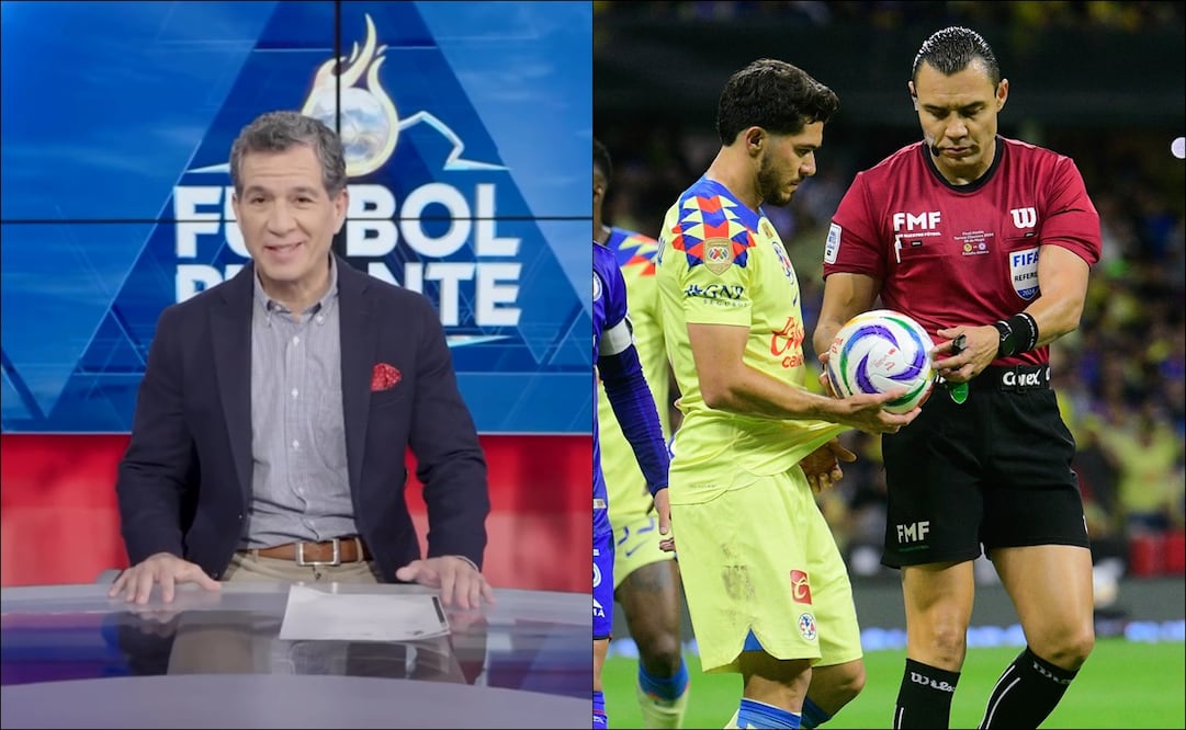 Javier Alarcón y el árbitro 'Gato' Ortiz. FOTOS: Captura / Imago7