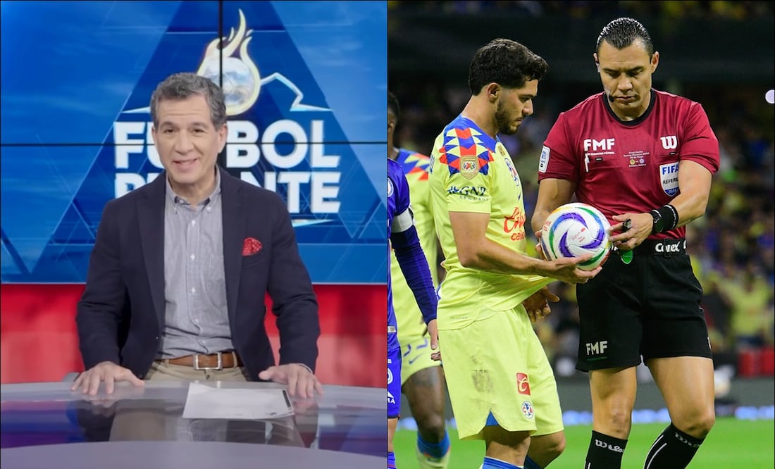 Javier Alarcón y el árbitro 'Gato' Ortiz. FOTOS: Captura / Imago7