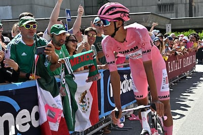 Isaac del Toro pierde el liderato del Giro de Italia, pesadilla para el mexicano