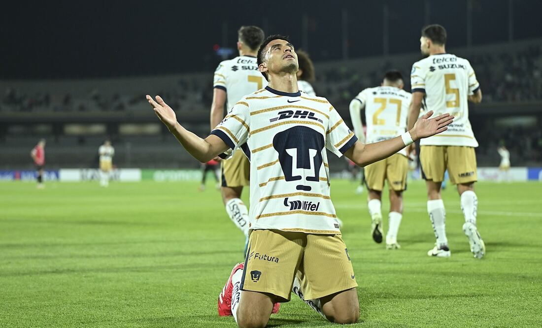 Guillermo Martínez en festejo de gol, durante la Copa de Campeones de la Concacaf - Foto: Imago7