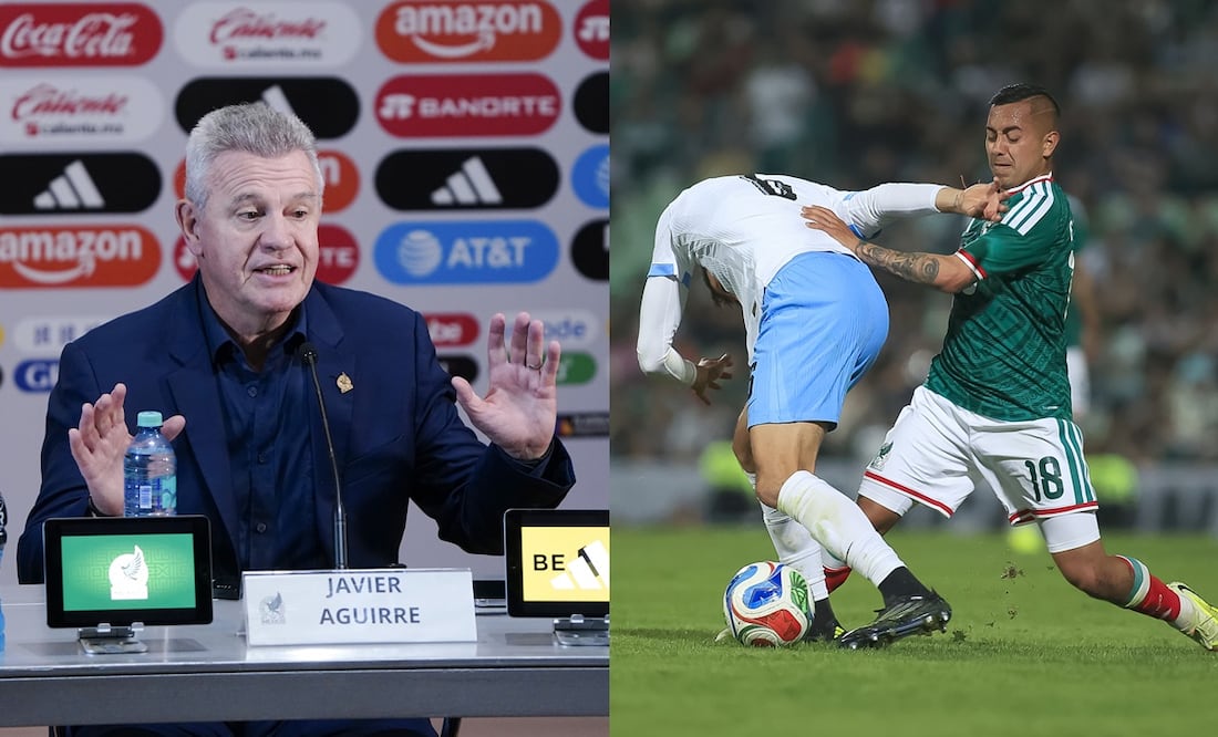 Javier Aguirre en conferencia de prensa, tras el partido amistoso entre México y Uruguay - Fotos: Imago7