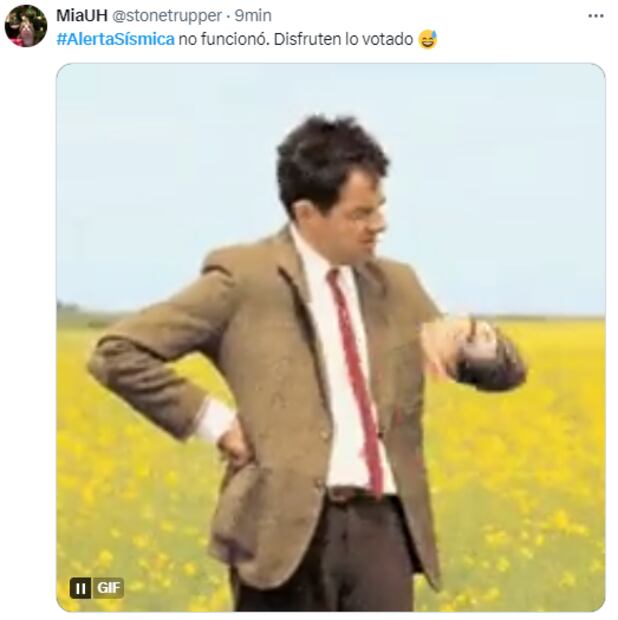 Estos son algunos memes tras la fallida prueba del alertamiento sísmico. FOTO: Captura