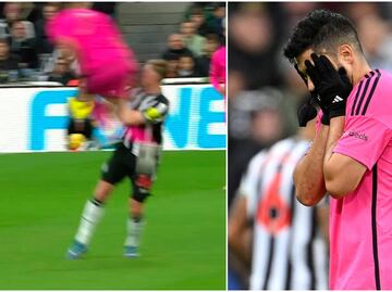 VIDEO: Raúl Jiménez es expulsado por dura entrada en el Fulham vs Newcastle