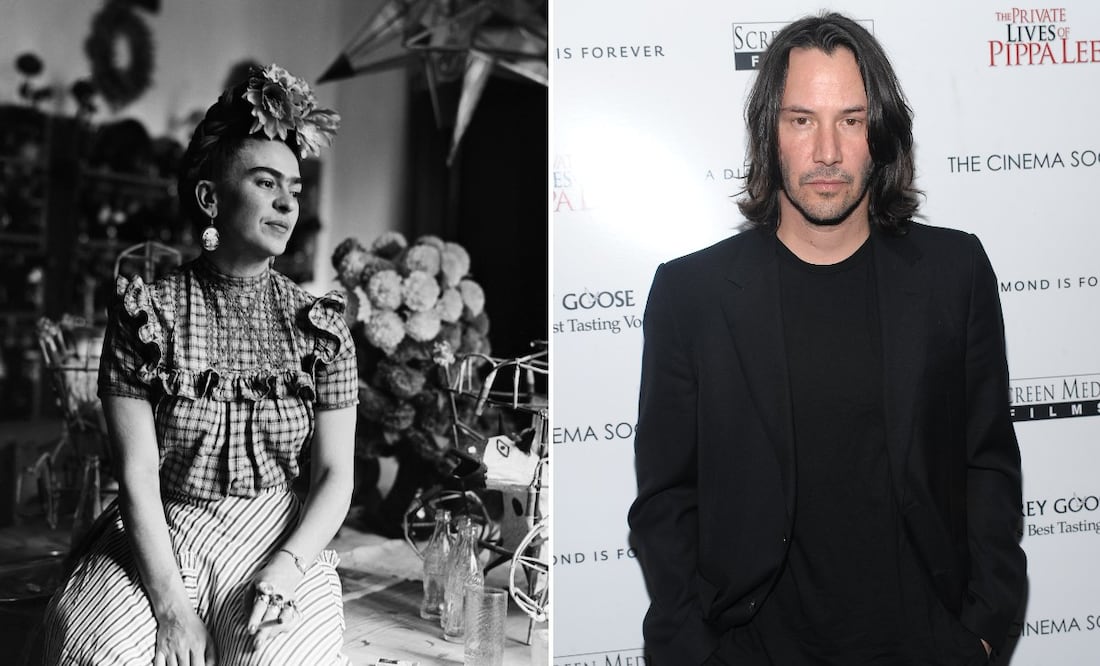 Fotos: Frida Kahlo de Archivo El Universal /Keanu Reeves de AP Photo/Evan Agostini