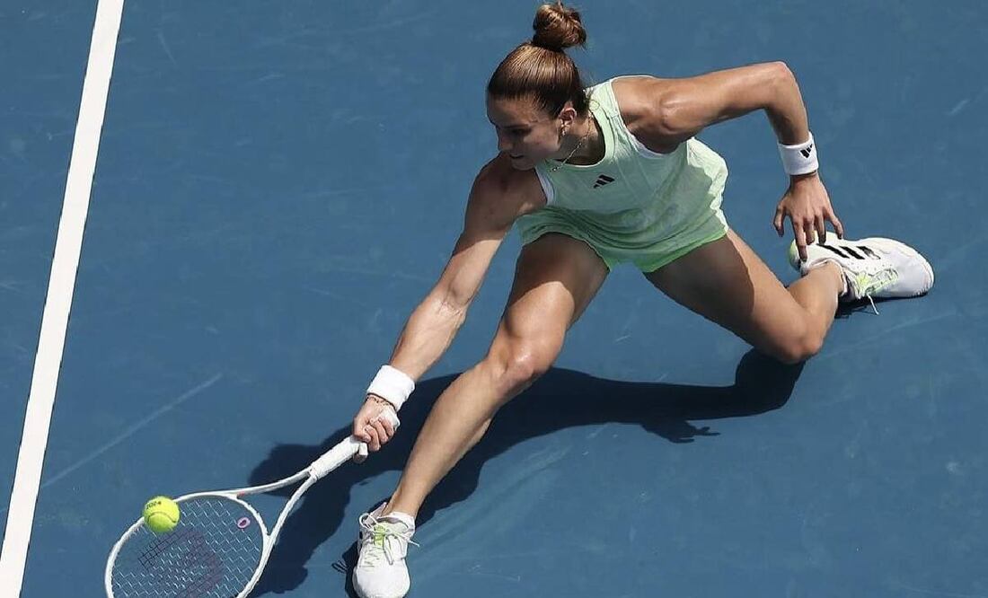 La tenista griega, María  Sákkari, podría ser una de las sorpresas del WTA 250 Mérida Open. Foto: Especial