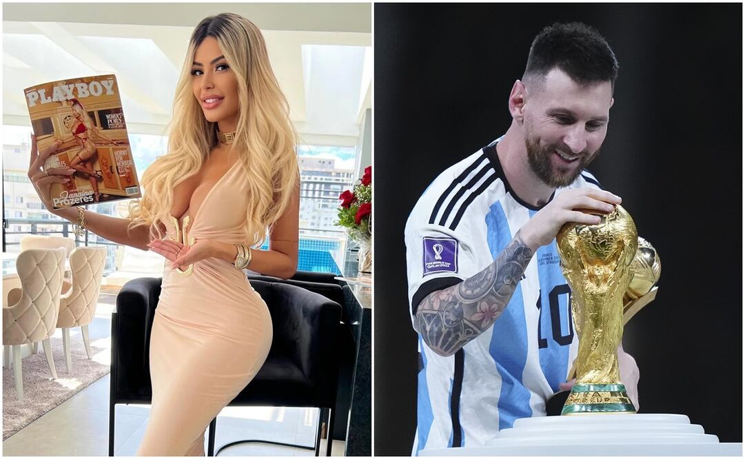 Janaina Prazerez le dedicó su portada a Lionel Messi - Foto: Especial / Imago7