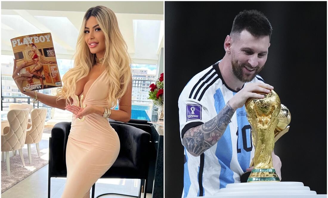 Janaina Prazerez le dedicó su portada a Lionel Messi - Foto: Especial / Imago7