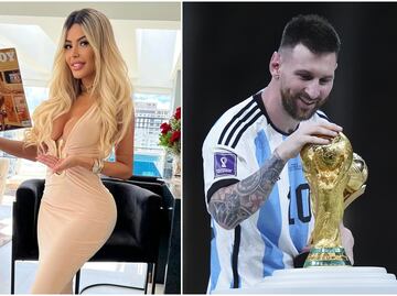 Modelo le dedica su portada en revista para caballeros a Lionel Messi