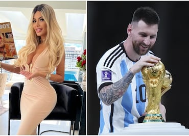 Modelo le dedica su portada en revista para caballeros a Lionel Messi