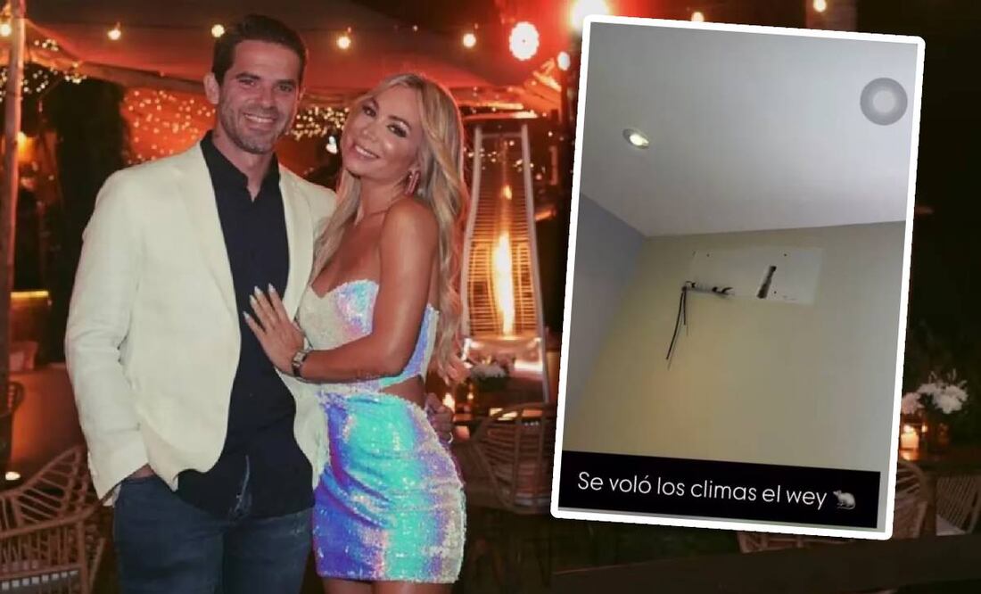 Verónica Laffitte, pareja de Fernando Gago, desmintió que se robaron el aire acondicionado y destruyeron la casa que rentaban en Guadalajara. Foto: Especial