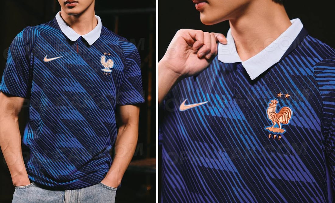 Esta es la playera que Francia usará en el Mundial 2026. Foto: Especial