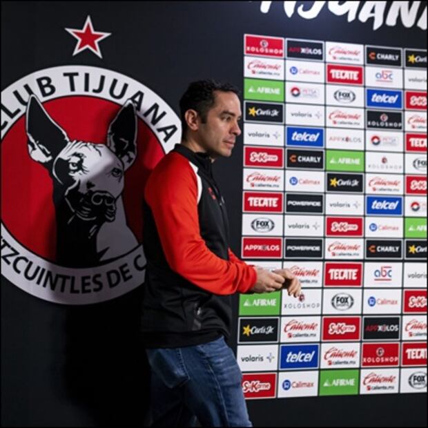 Jorge Alberto Hank, previo a una conferencia de prensa de los Xolos. FOTO: Imago7