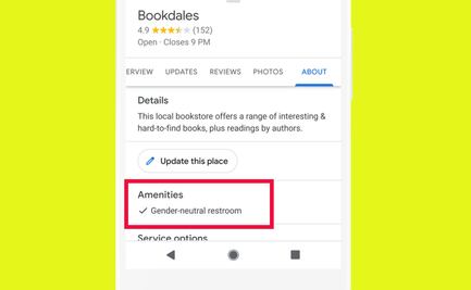 Google Maps ya te informa si un lugar tiene baños de género neutro